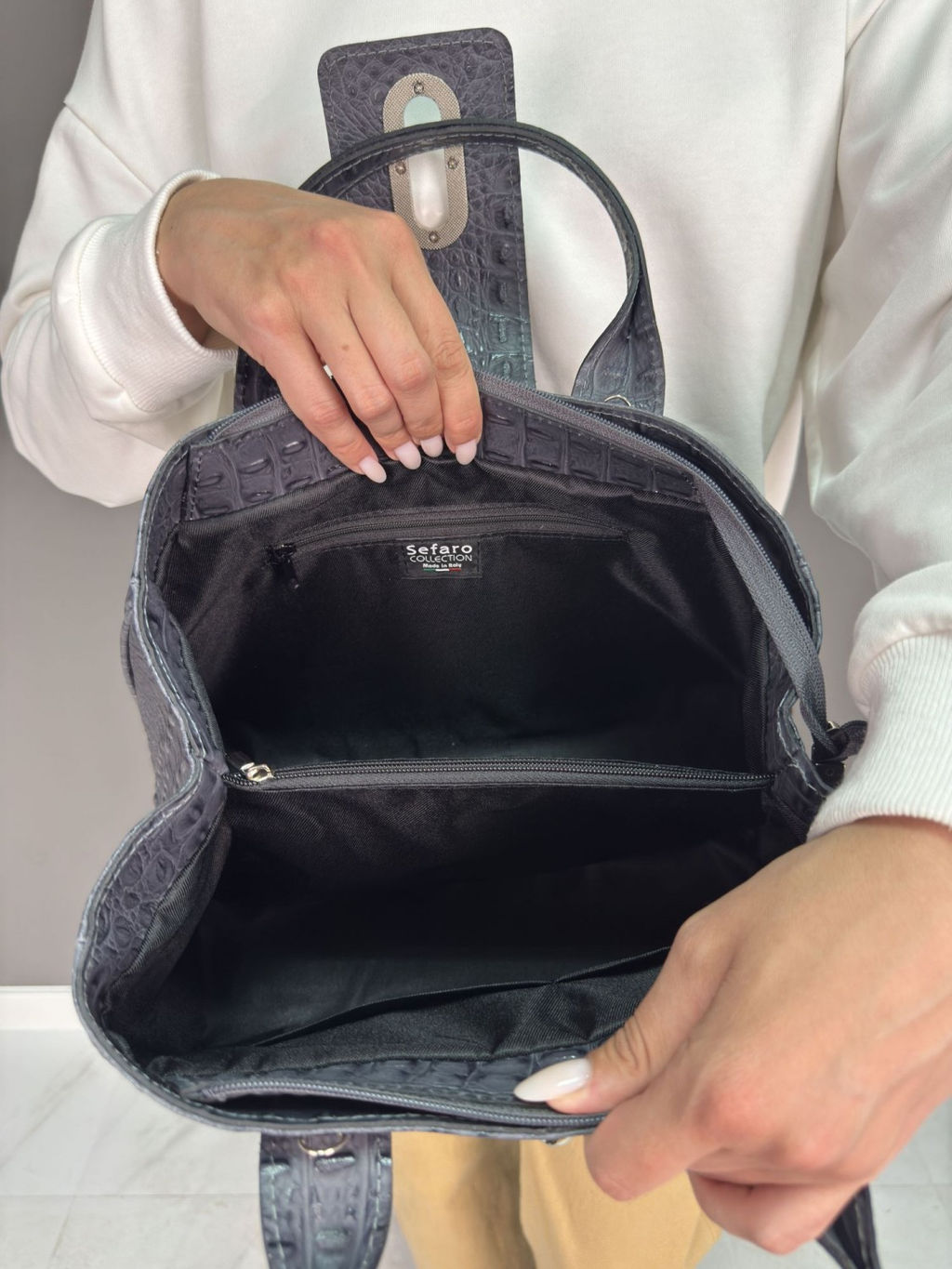 Сумка женская из телячьей кожи