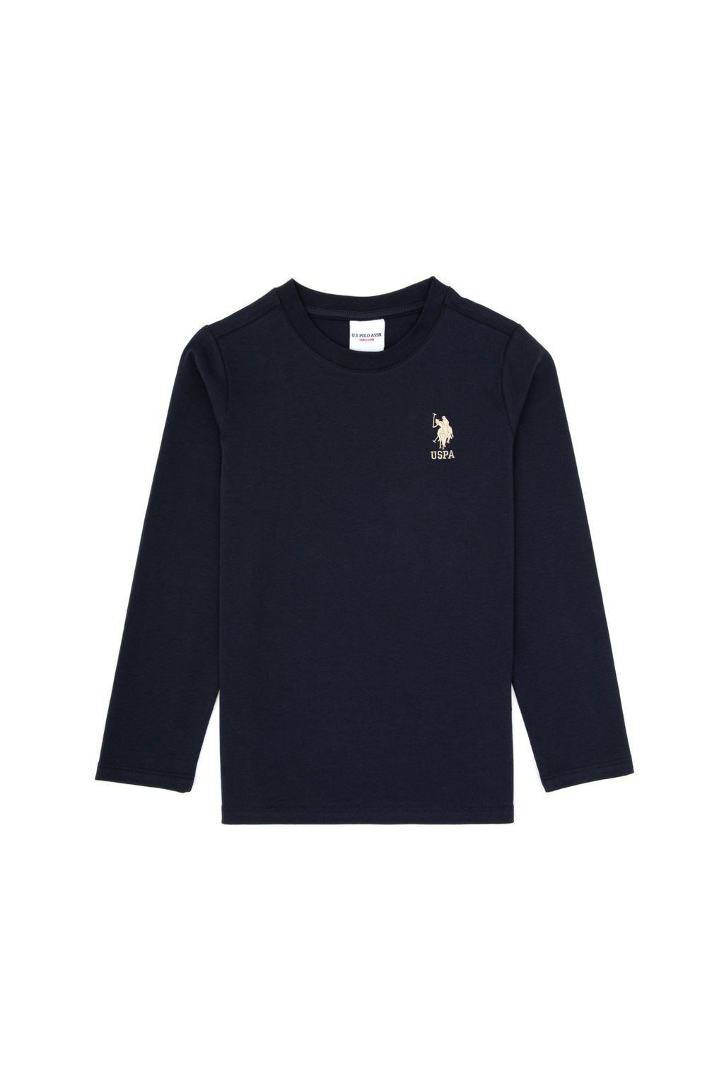 Erkek _ocuk A__k Lacivert Basic Bisiklet Yaka Sweatshirt Sepette S_rpriz _ndirim