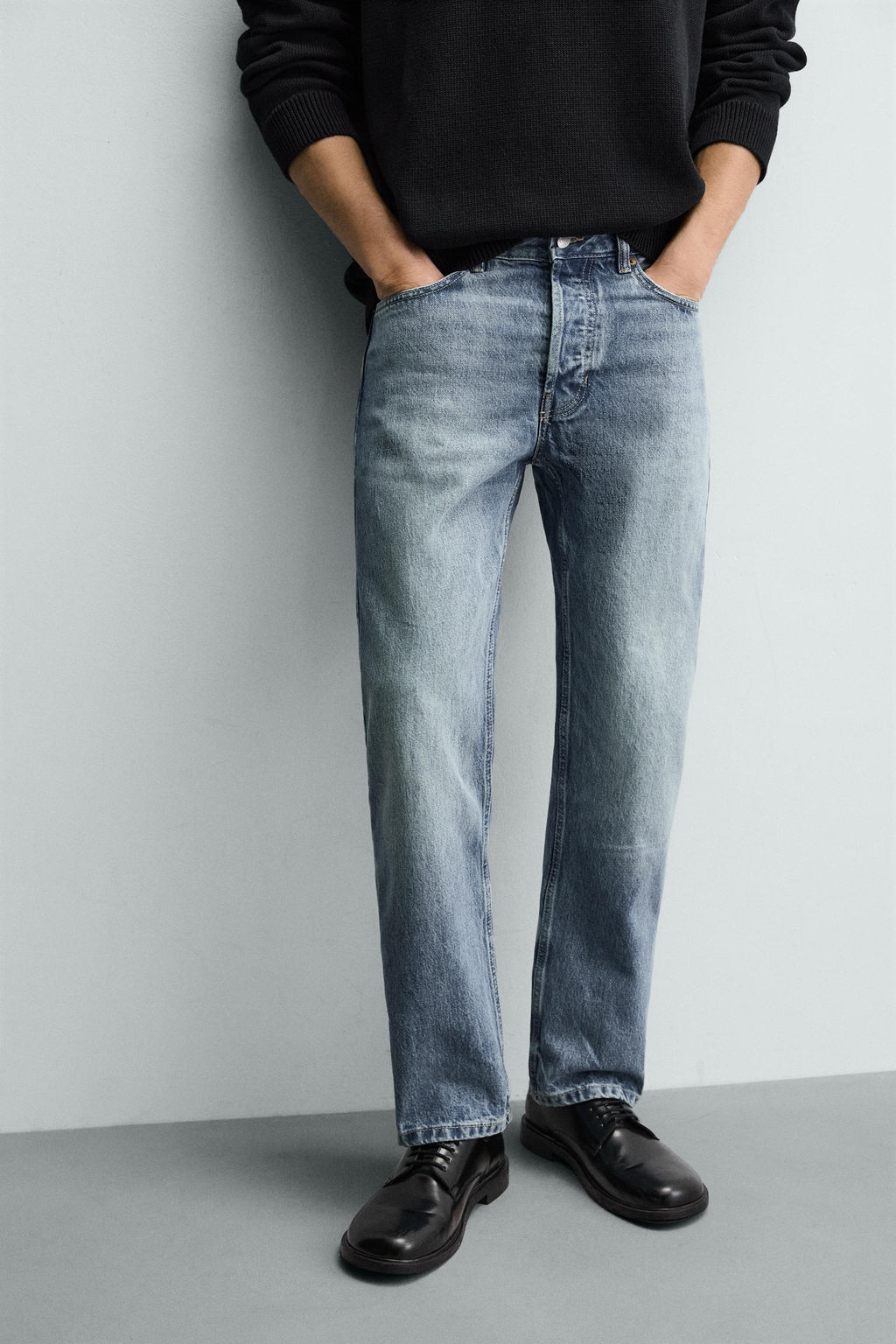 JEANS REGULAR FIT / Azul medio - Zara фото 5