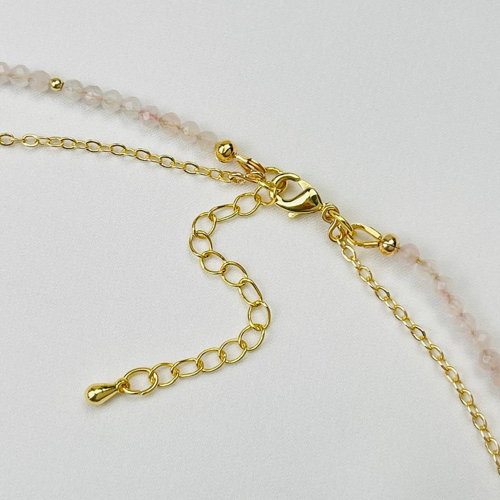 Колье из Розового кварца с подвеской