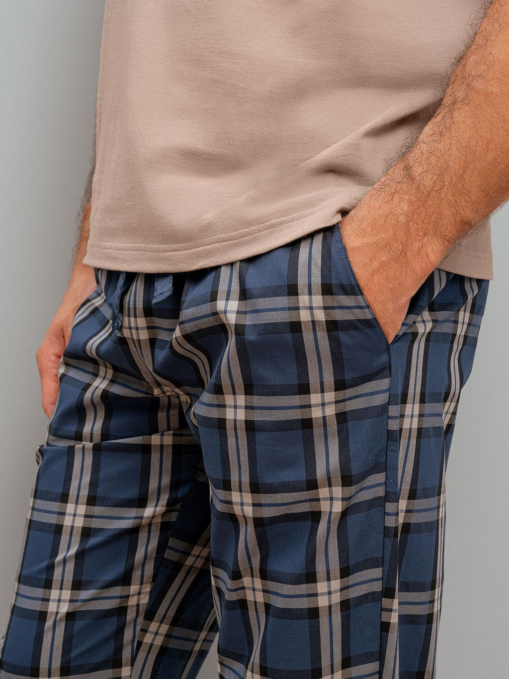 Мужские пижамные брюки Indefini (Арт.4047PBCB)