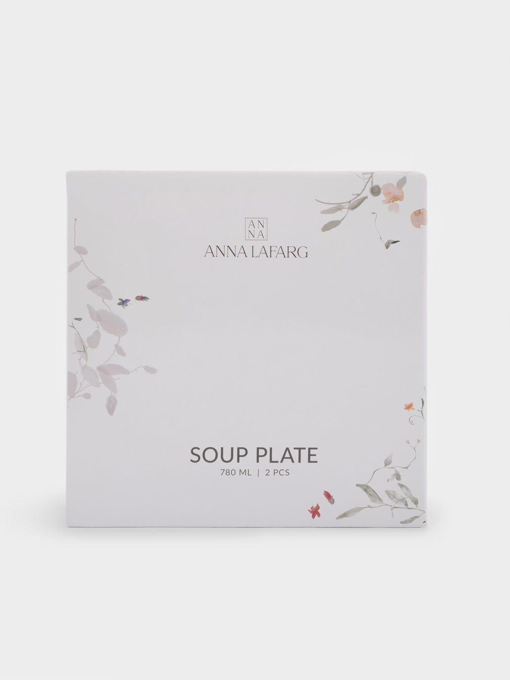 Тарелка суповая, 20х6 см, 780 мл, 2 шт, фарфор N, белая, Цветы и листья, Primrose - Anna lafarg фото 8