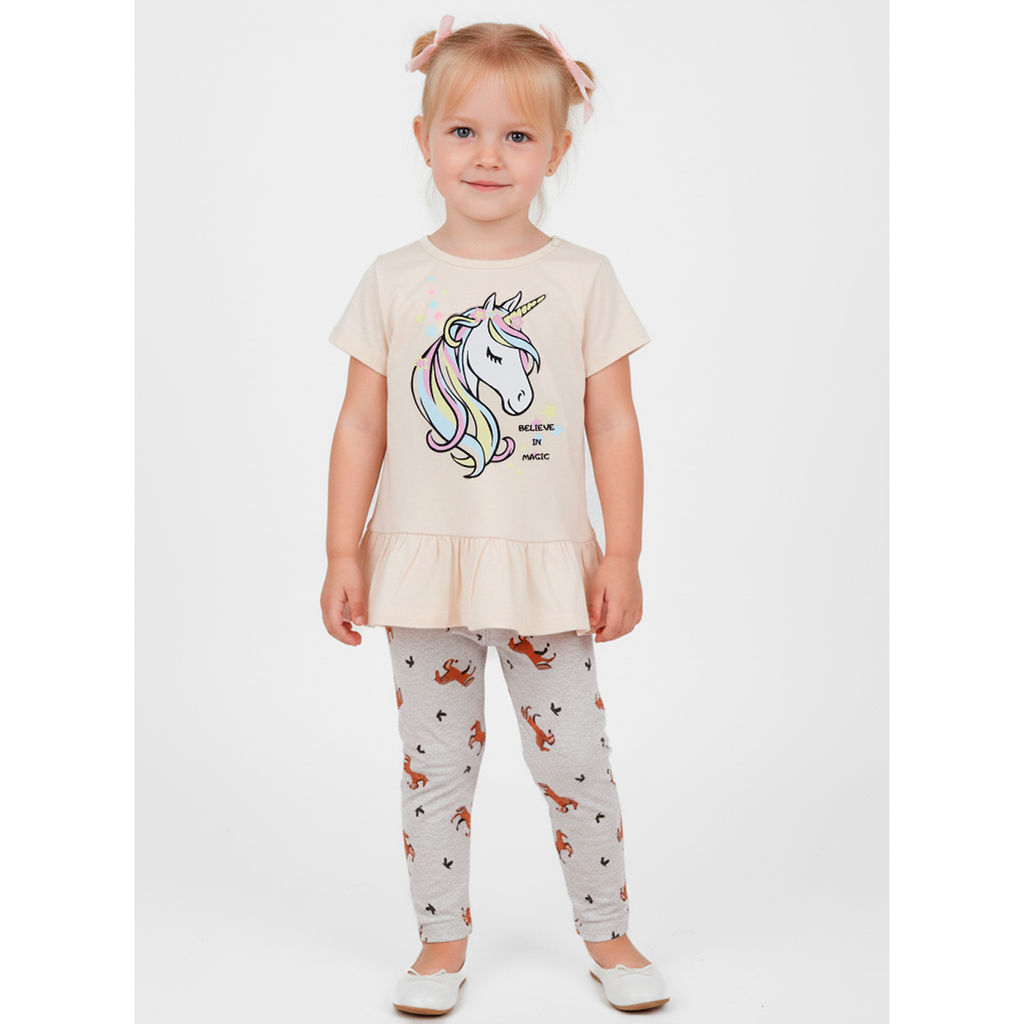 Комплект футболка кулирка, лосины кулирка лайкра 7063100316