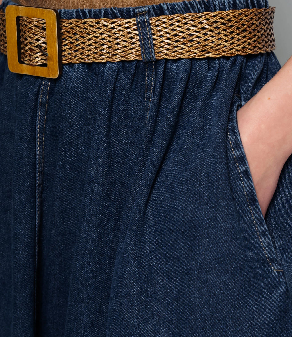 Джинсовая юбка #КТ2666 (1), синий - Dommod фото 5