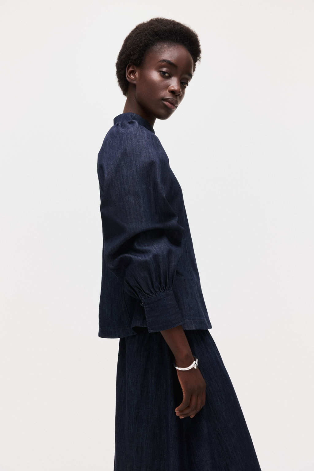 Blusa denim de algod?n - H&m фото 4