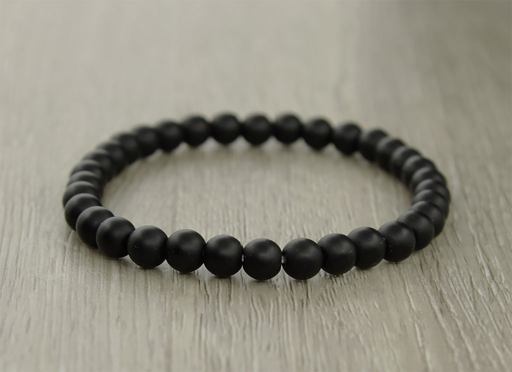 Браслет Классика 6мм шунгит длина 17см - Agat77 фото 2