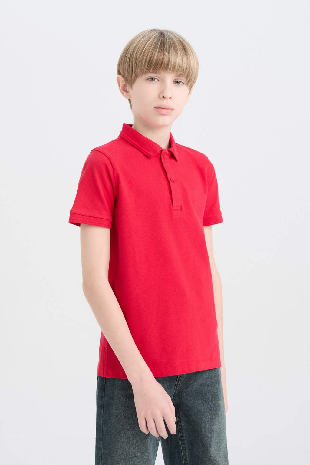 Erkek Cocuk Regular Fit Polo Yaka Pike K?sa Kollu Polo Tisort - Defacto фото 2