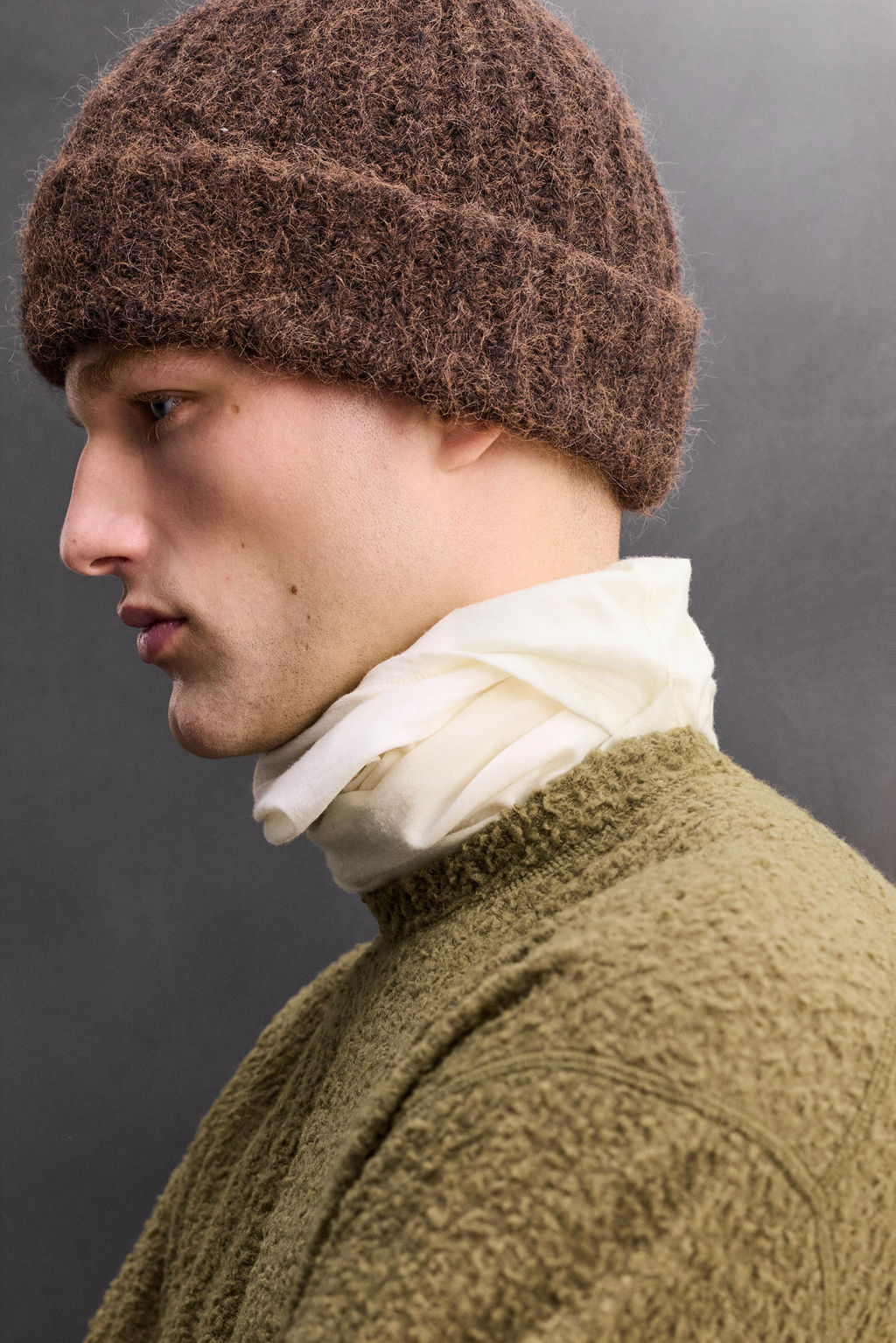 TEXTURED WOOL BLEND SWEATSHIRT - Zara фото 6