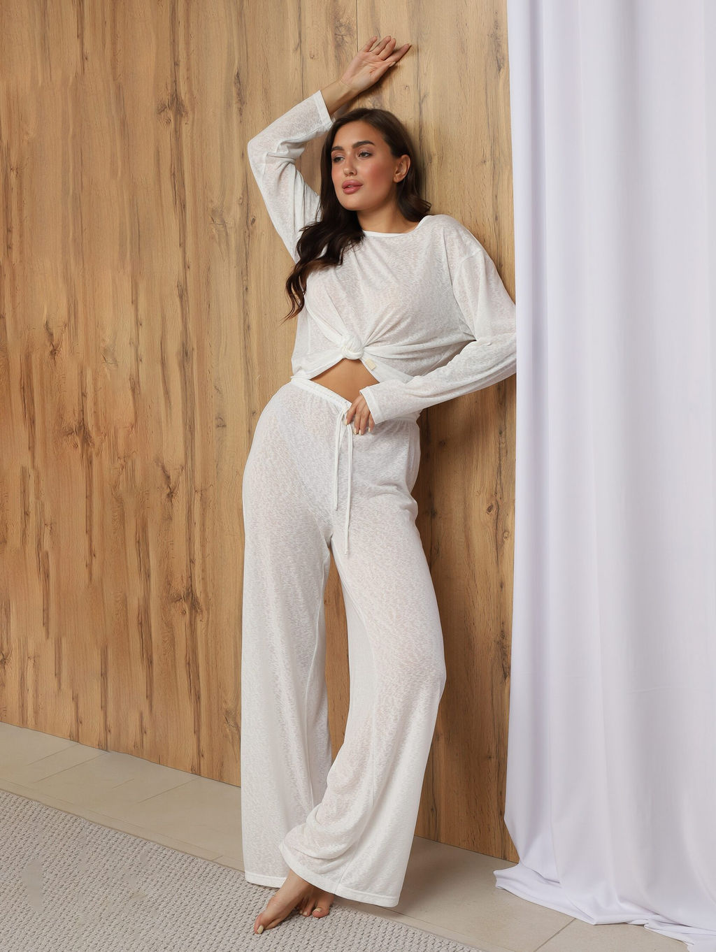 Костюм женский Флам с вискозой-1 Белый - Modamica фото 2