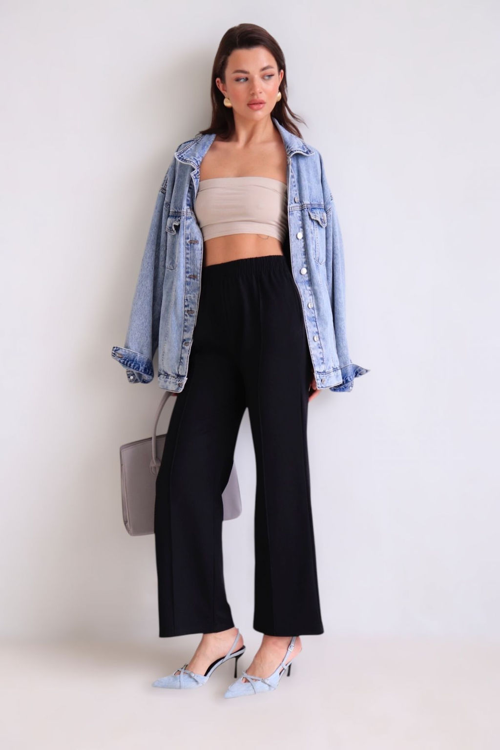 Брюки базовые чёрные - Martichelli фото 47