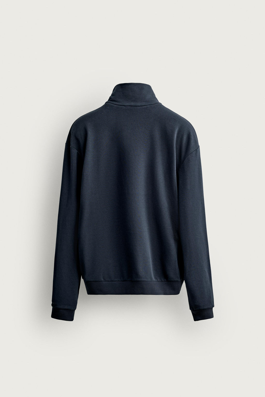 SUDADERA RELAXED FIT CREMALLERA CONTRASTE / Azul - Zara фото 8