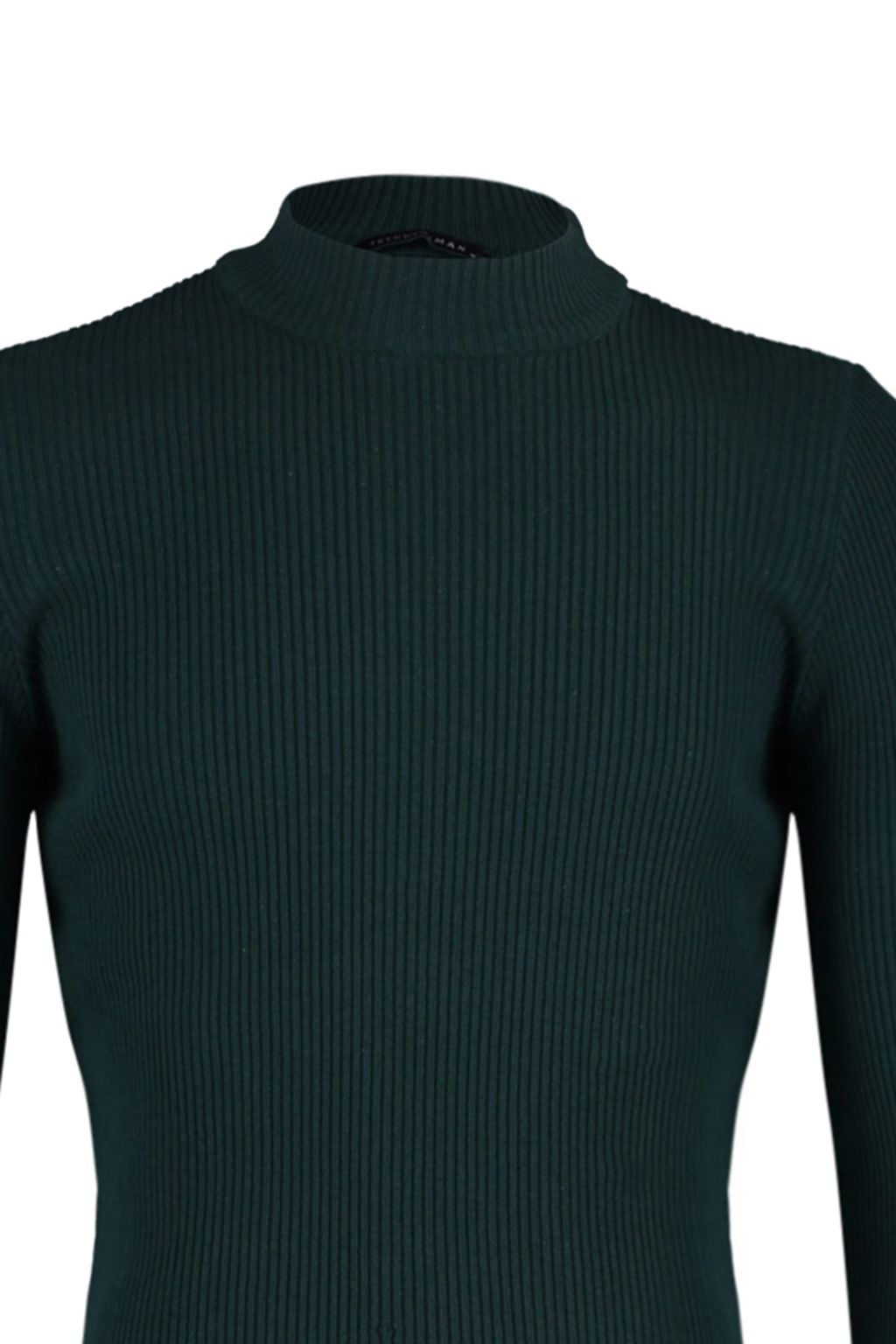 TRENDYOL MAN Ekru Slim Fit Pamuklu Yar?m Bal?kc? Yaka Fitilli Orgu Kazak TMNAW21KZ0568 - Trendyolmilla фото 8