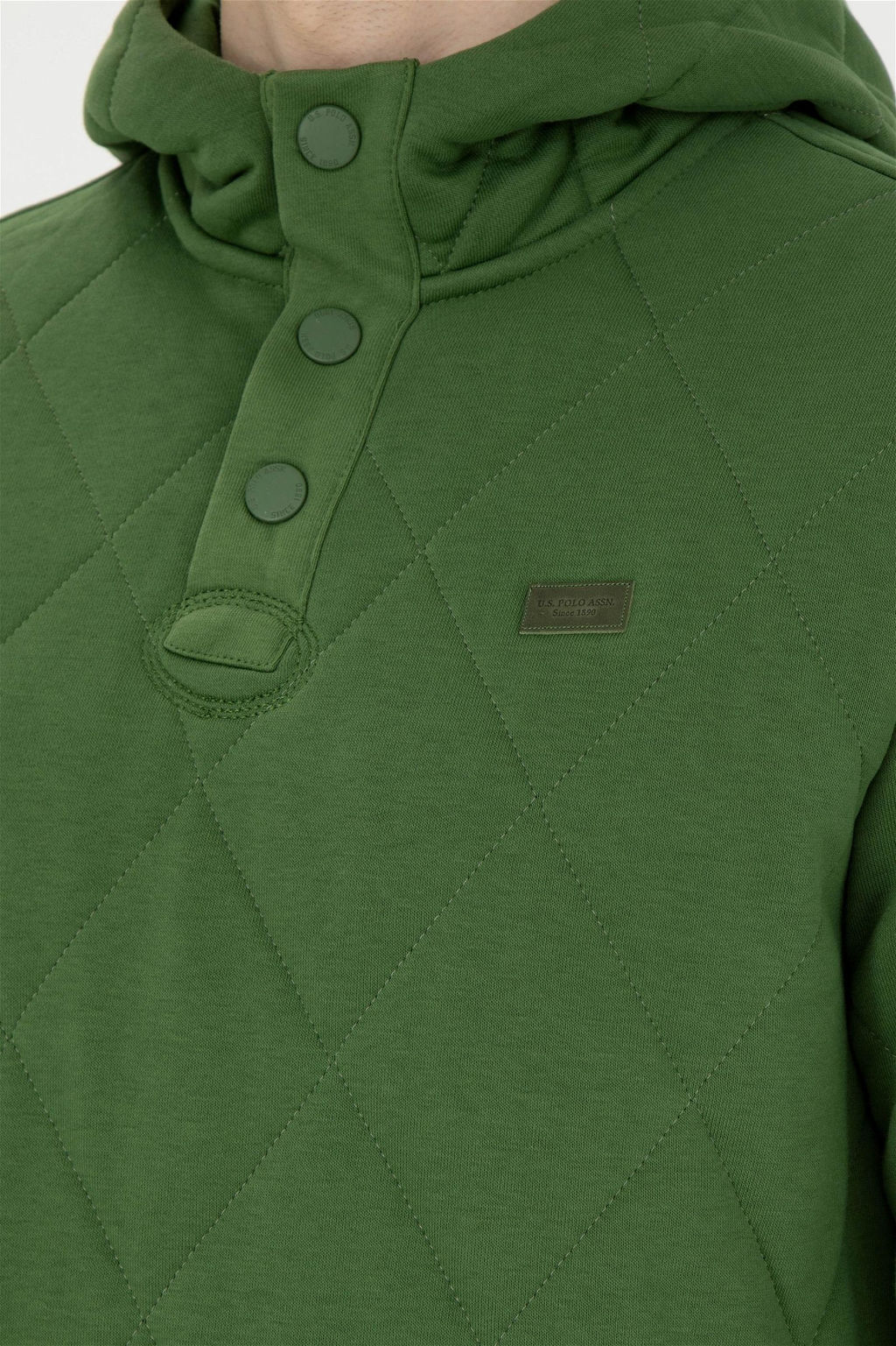 Мужской зеленый свитшот - U.s. polo assn фото 7