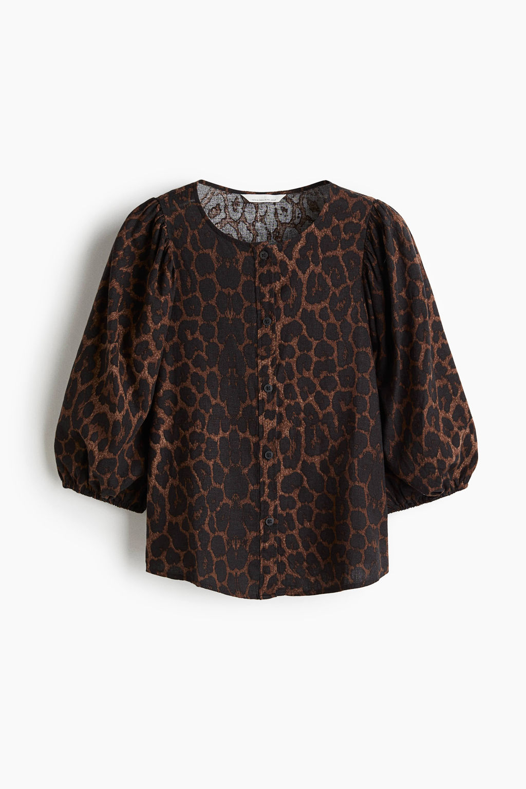 Blusa en mezcla de lino - H&m фото 2