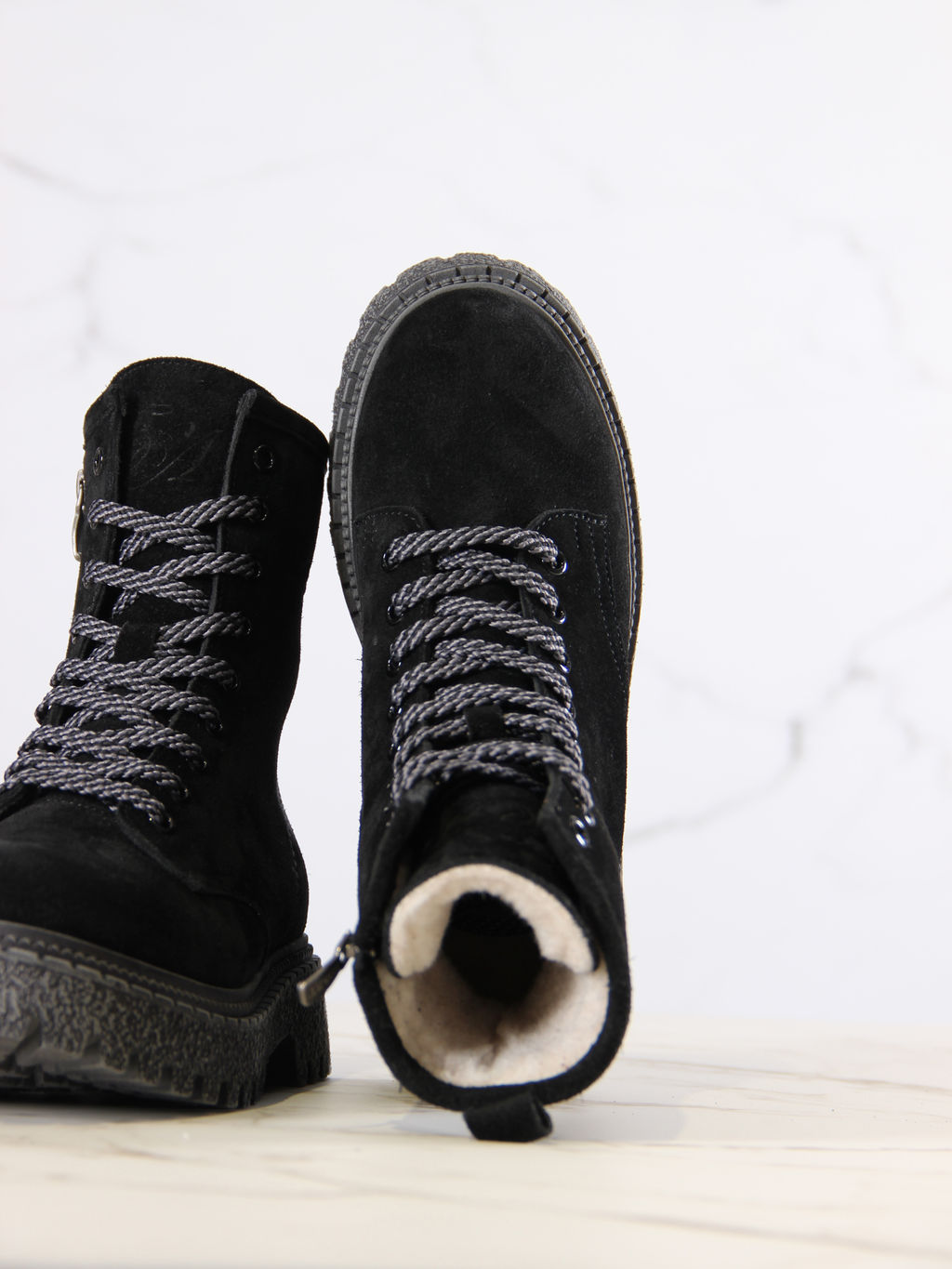 Ботинки EDART 327.22511gr. Черные замша/шерсть фото 12