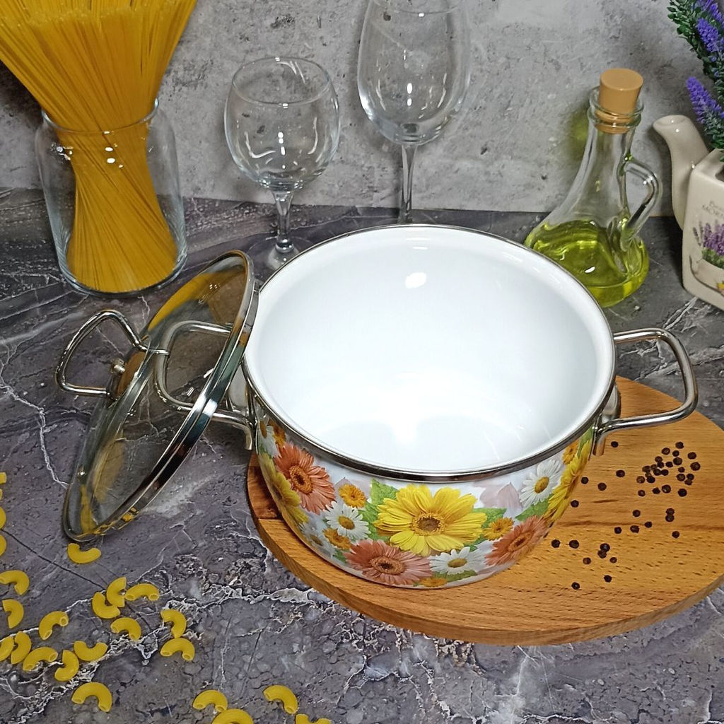 Кастрюля 3.0л сф. Фернанда/Fernanda 1SС185S белосн.