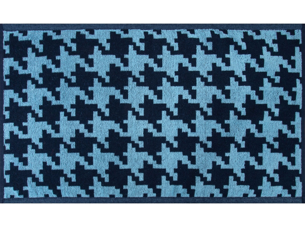 Полотенце 6с104.411ж1 Гусиные лапки(т.синий2) махровое 67х40см