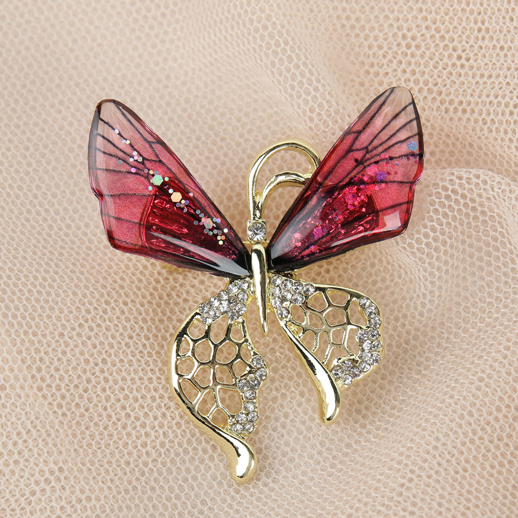 Брошь Бабочка / GM322 /уп 24/