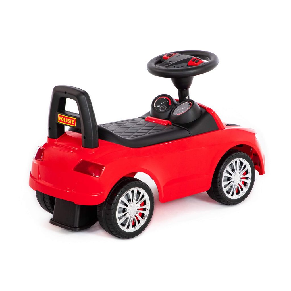 Каталка-автомобиль SuperCar №2 со звуковым сигналом (красная) - Полесье фото 4