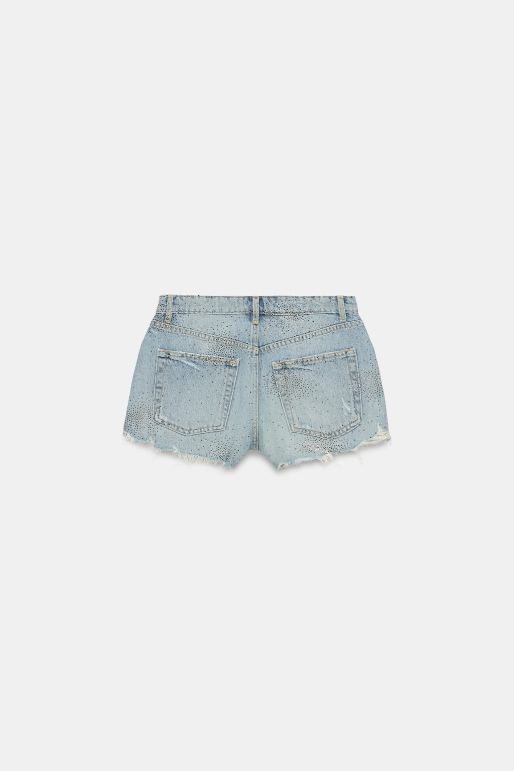 SHORTS CURVED DENIM TRF TIRO ALTO / Azul - Zara фото 7