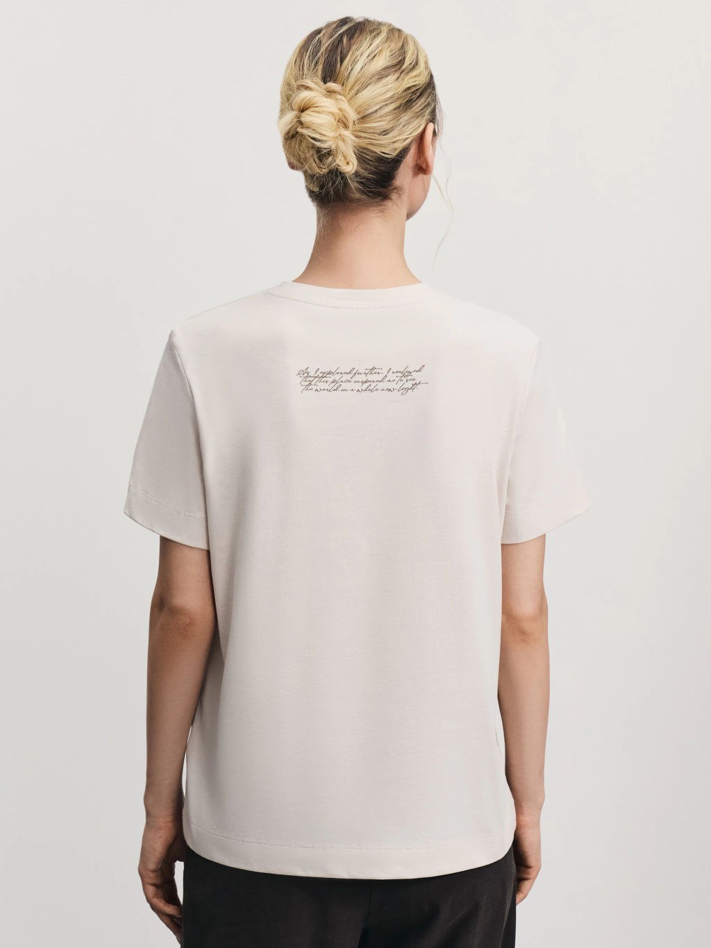 Футболка из хлопка с принтом / Zarina  фото 5