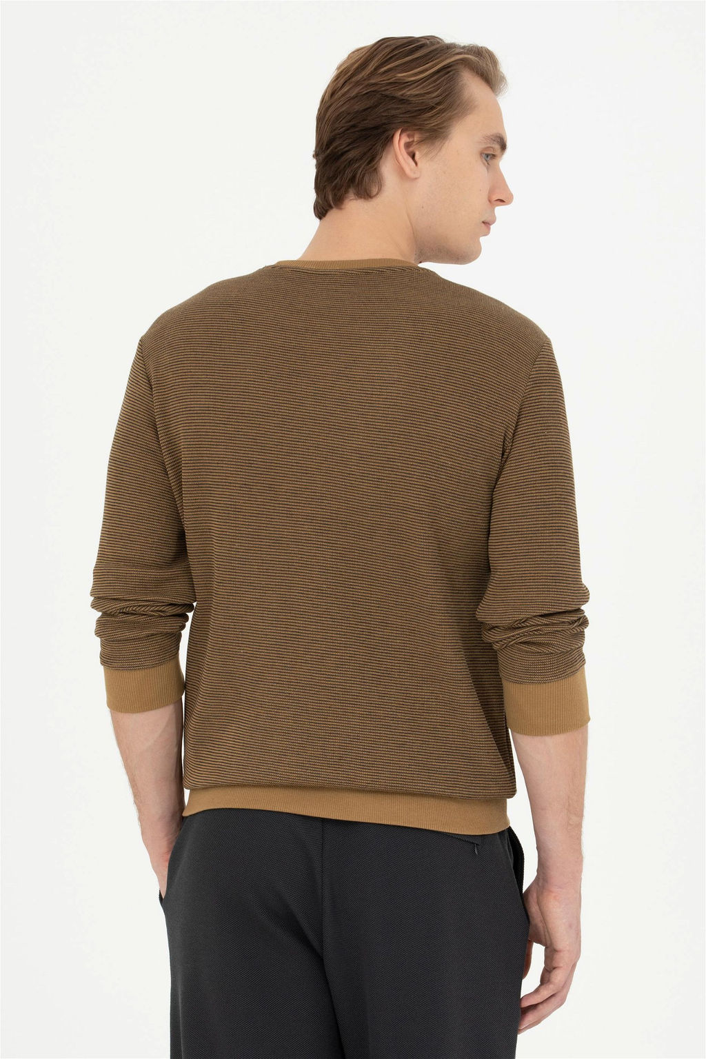 U. S. Polo Assn / Мужской свитшот светло-хаки - U.s. polo assn фото 5