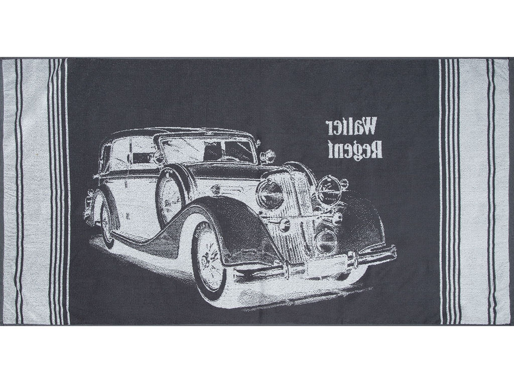 Полотенце махровое 6с102.413ж1 Ретро-авто (графит) 81х160см