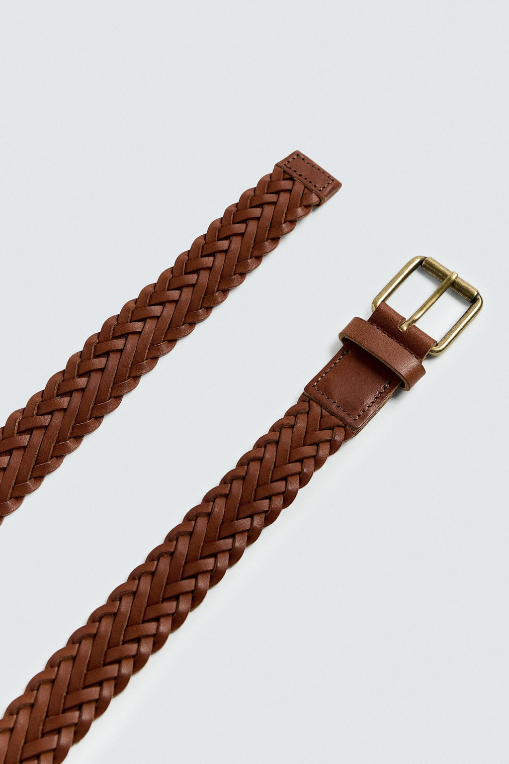 BRAIDED LEATHER BELT - Zara фото 4