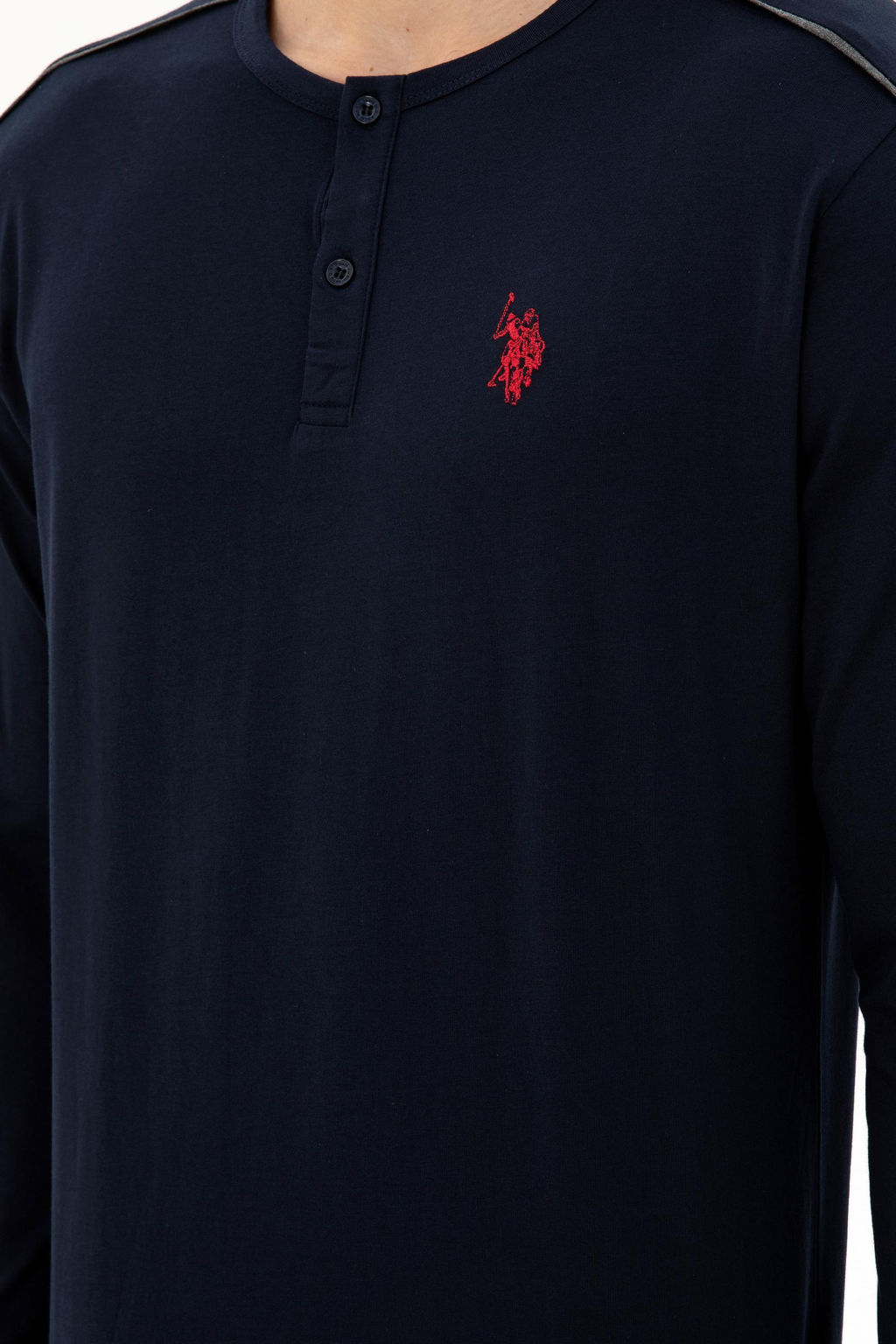 Мужской темно-синий пижамный комплект Неожиданная скидка в корзине - U.s. polo assn фото 13