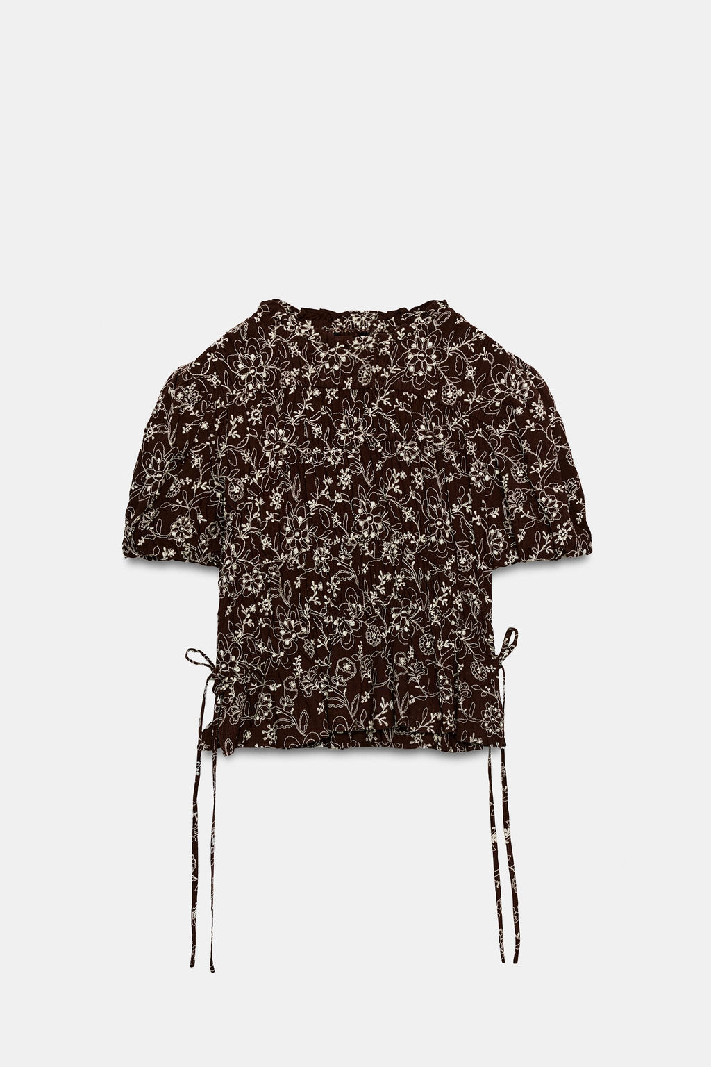 CUERPO BORDADOS / Marr?n / Crudo - Zara фото 6