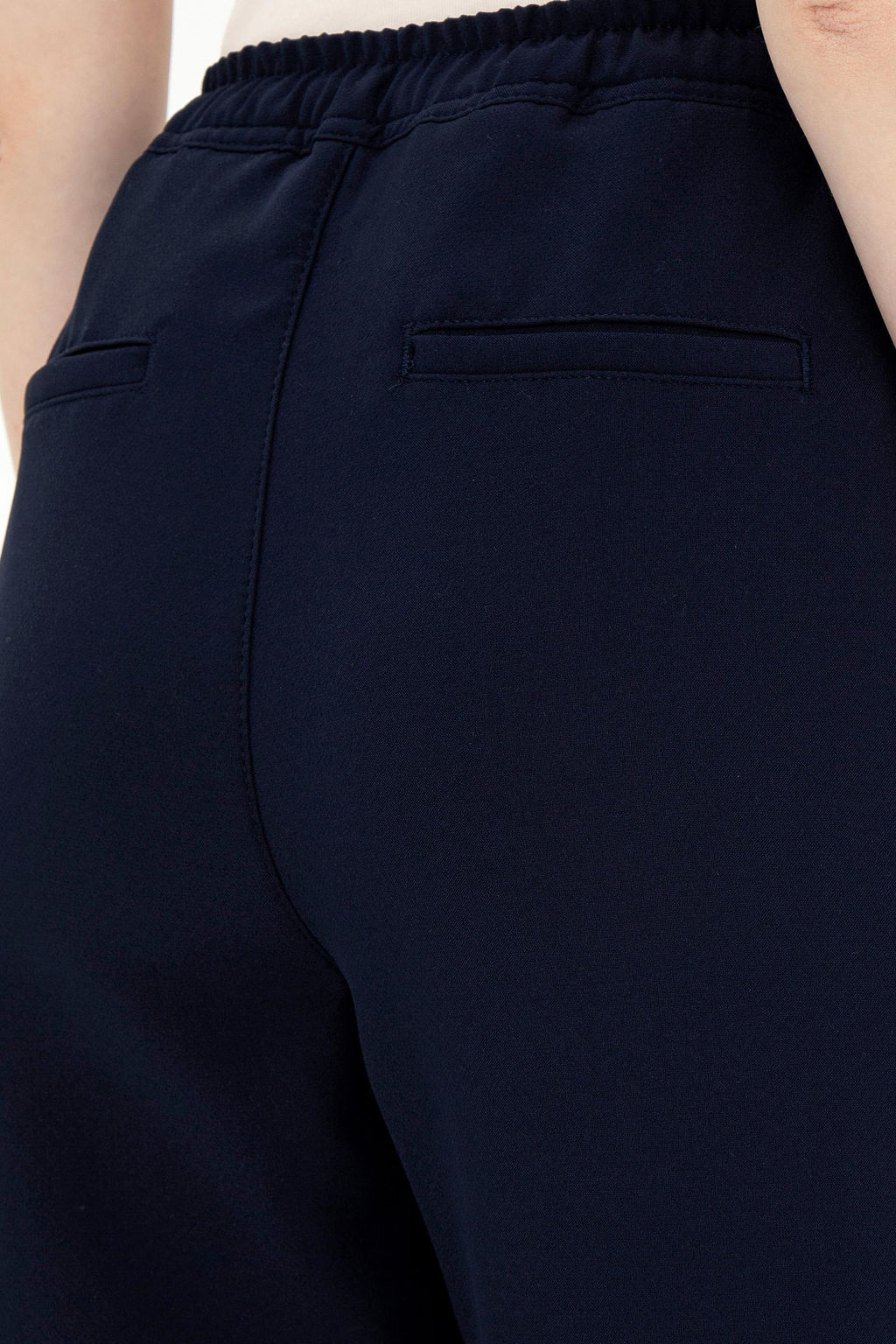 Kad_n Lacivert Harem Fit Kanvas Pantolon