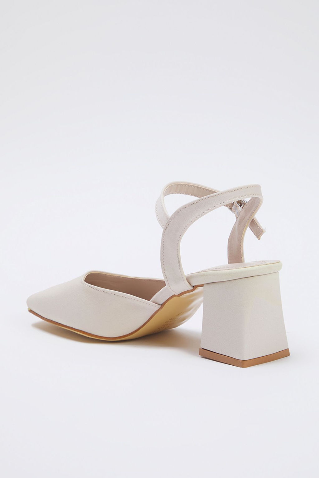 Trendyol Shoes Bej Bilekten Baglamal? Kare Burun Kad?n Blok Topuklu Ayakkab? TAKSS25TO00052 - Trendyolmilla фото 7