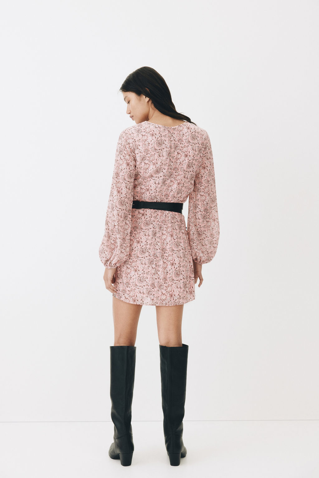 Vestido efecto arrugado con botones decorativos - H&m фото 6