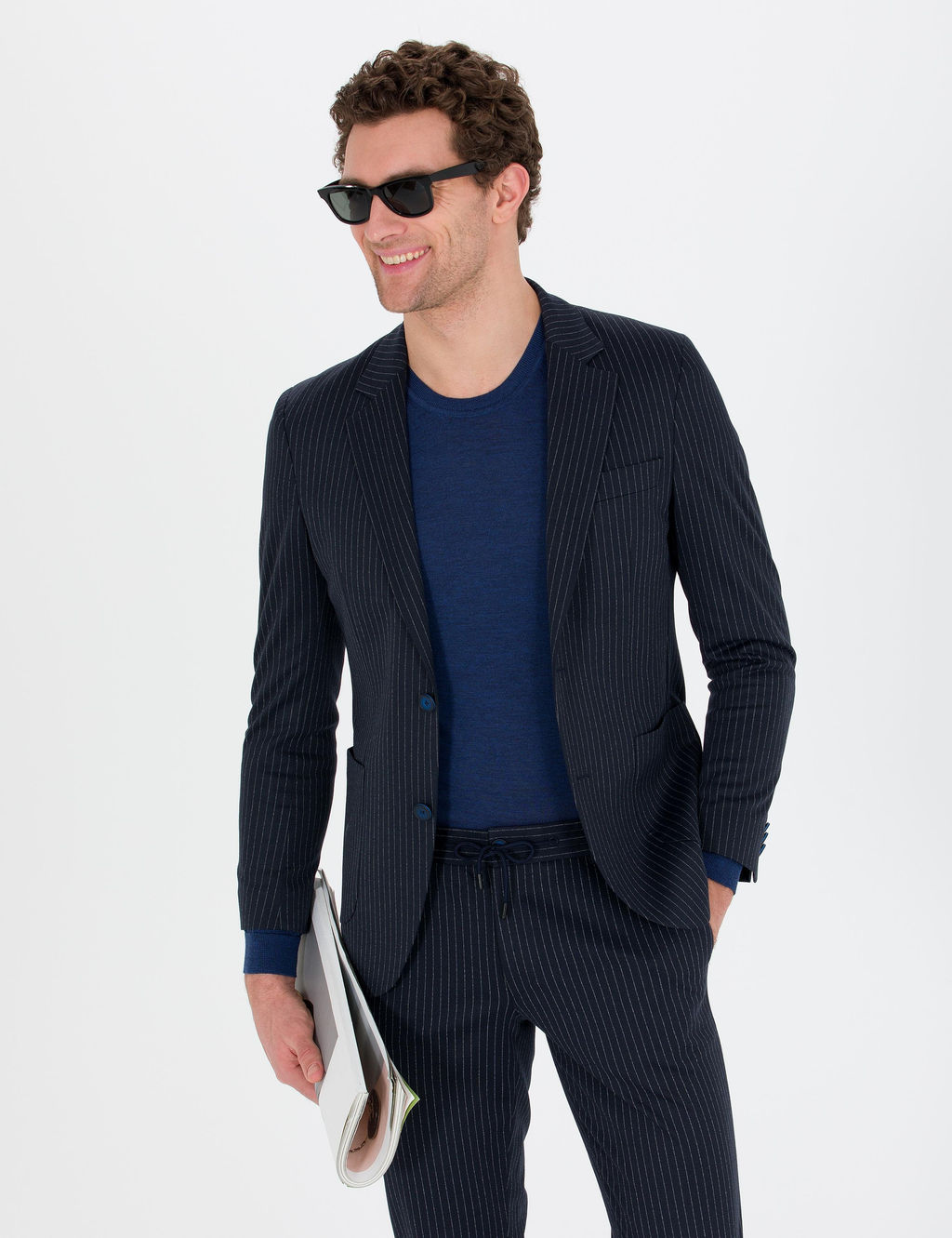 Темно-синий Ex. Узкая куртка