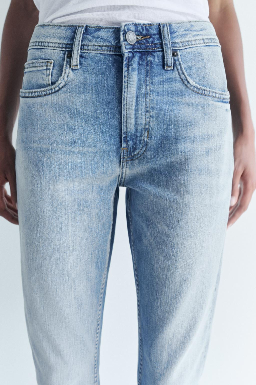 ZW COLLECTION RELAXED SLIM FIT MID-RISE JEANS - Zara фото 2