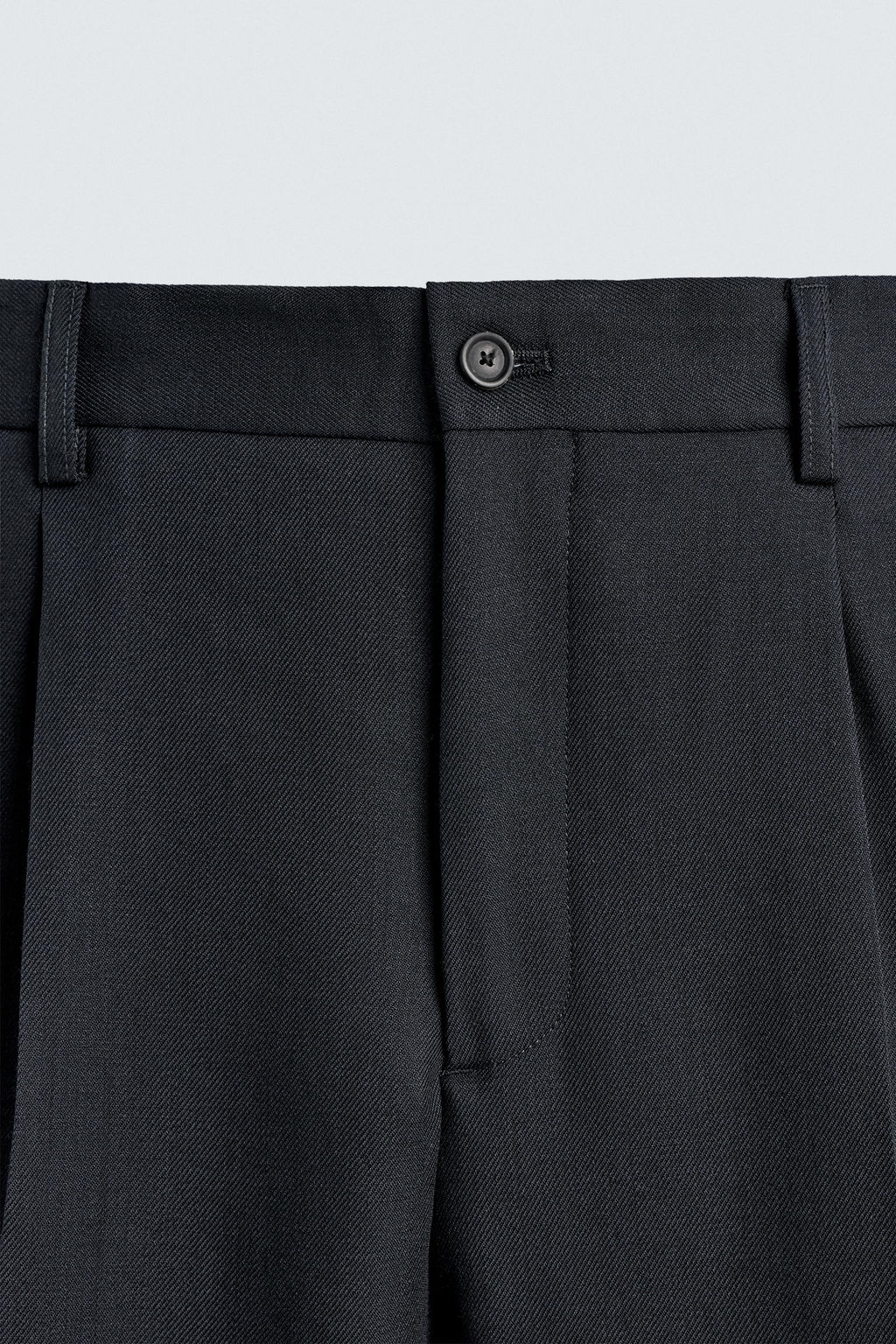 PANTAL?N REGULAR FIT 100% LANA / Azul