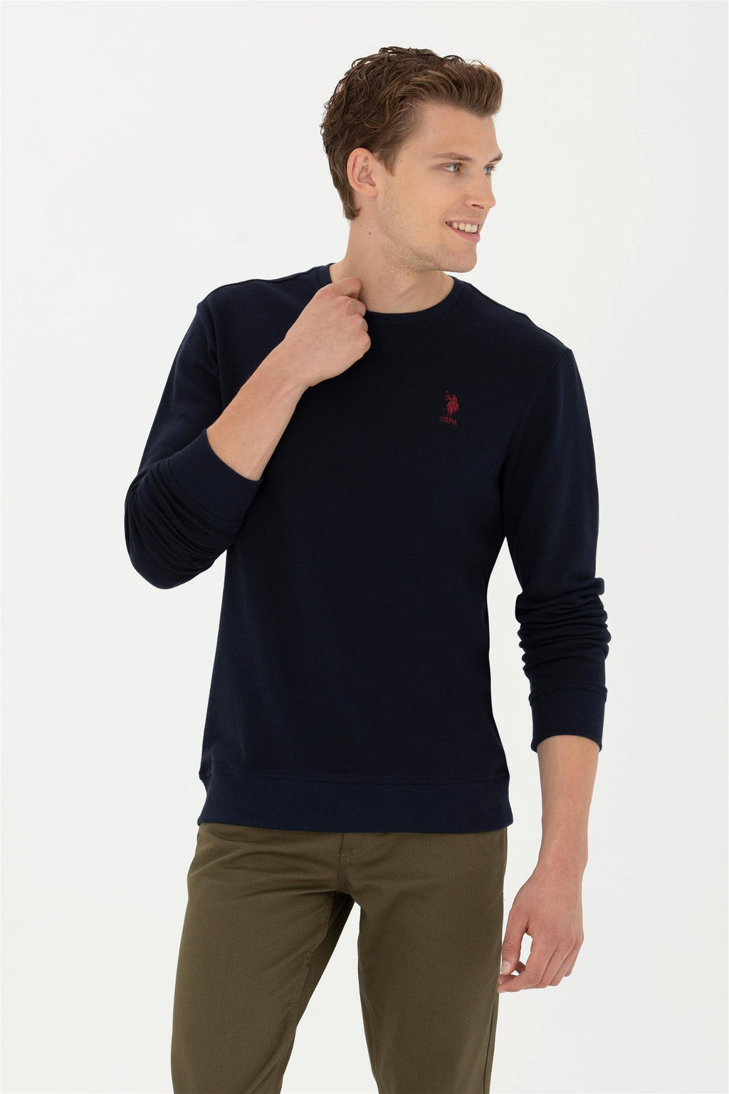 Мужская темно -синяя толстовка Неожиданная скидка в корзине - U.s. polo assn фото 3