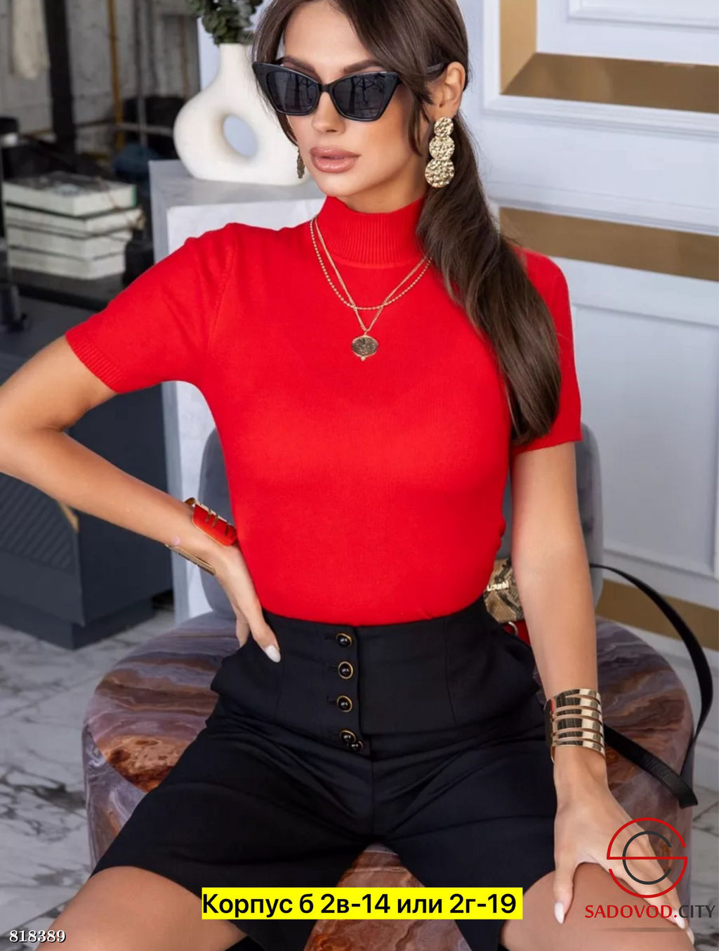 Водолазка женская с коротким рукавом - Bruno фото 10