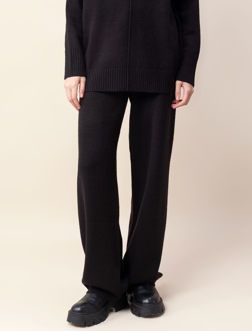 VILATTE / Брюки на резинке из пряжи с кашемиром