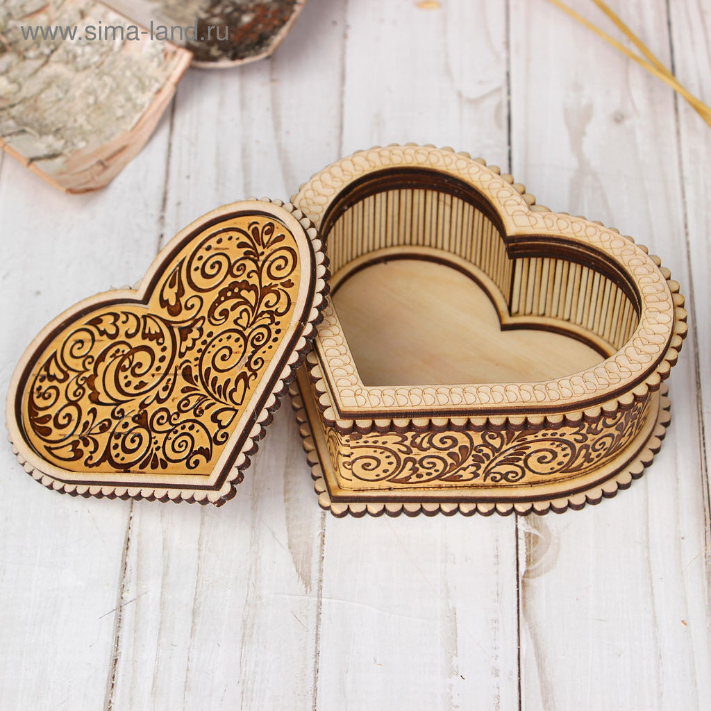 Шкатулка Для неё, 12?10?5 см, береста - Simaland фото 2