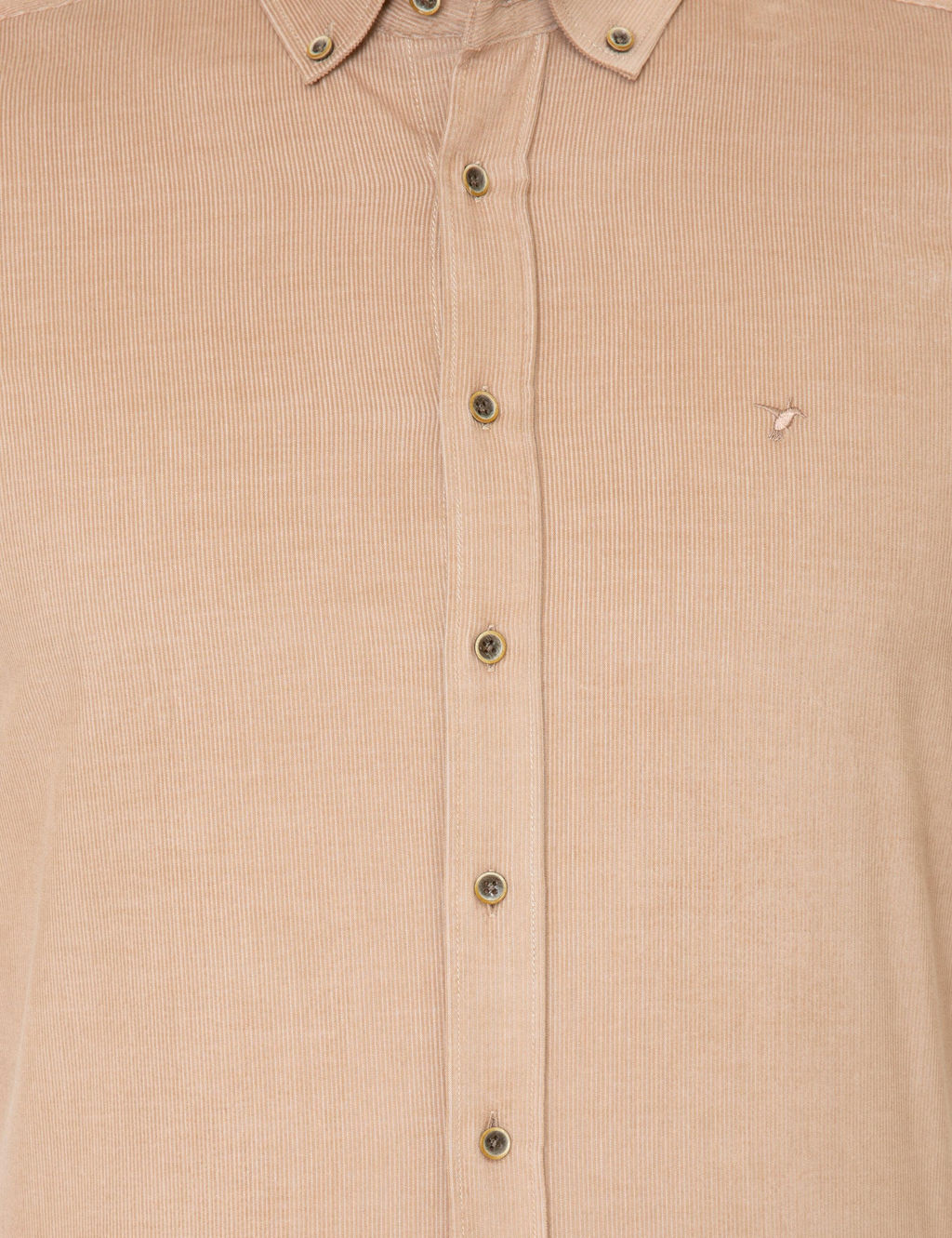 Бежевая приталенная рубашка с длинным рукавом - Cacharel фото 6
