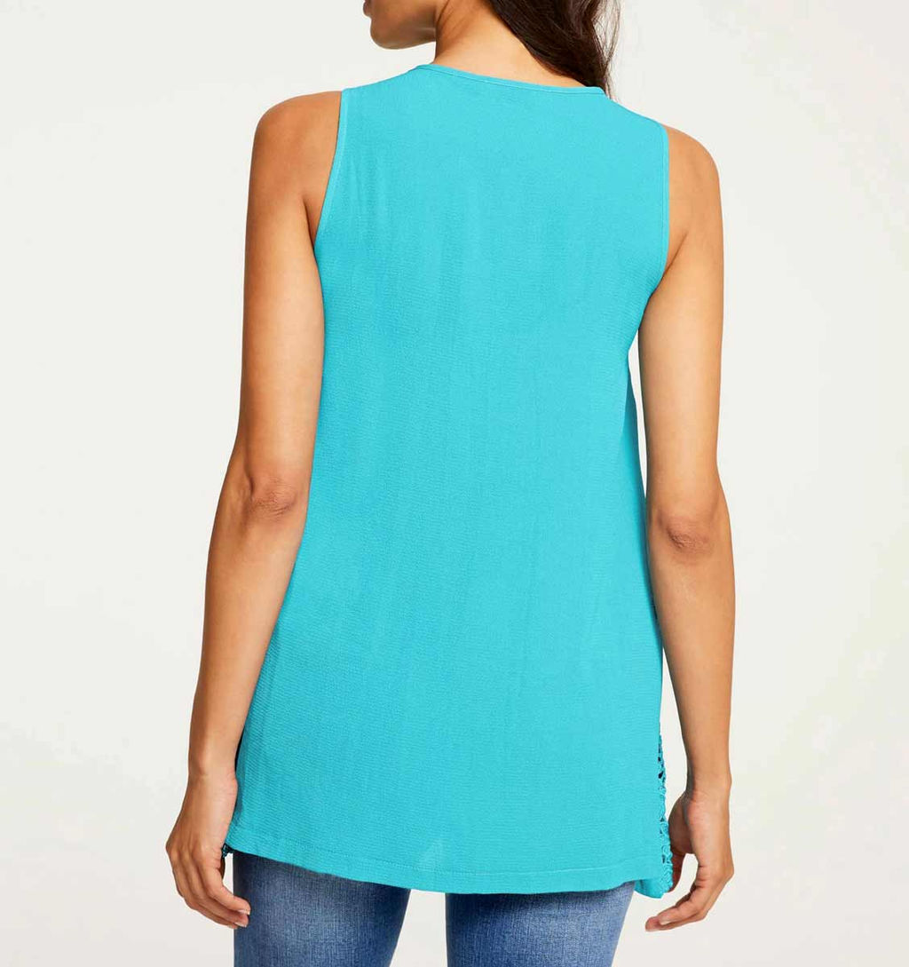 Топ, бирюзовый - Linea tesini фото 4