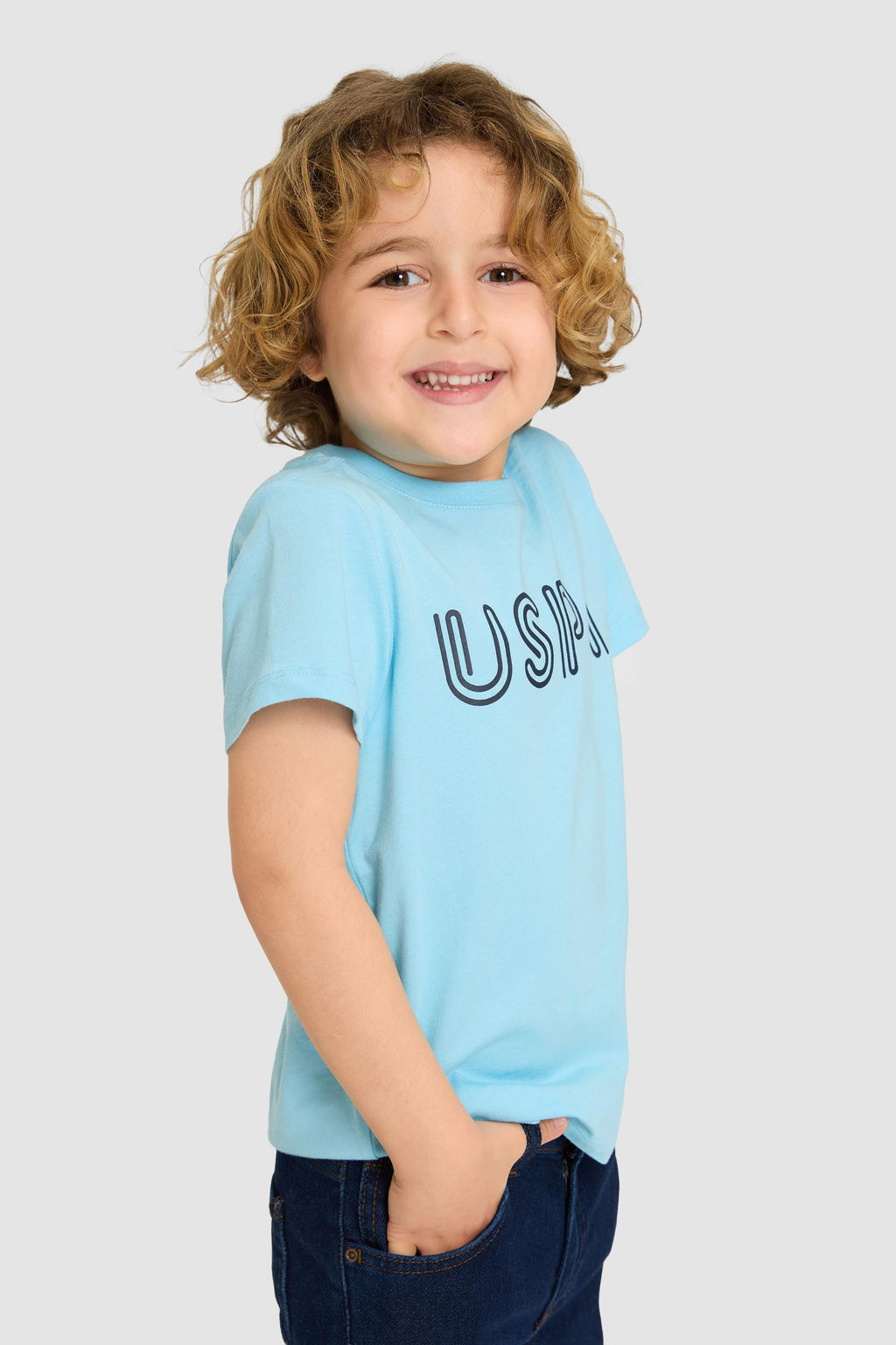 Erkek _ocuk Aqua Bisiklet Yaka Basic Ti__rt