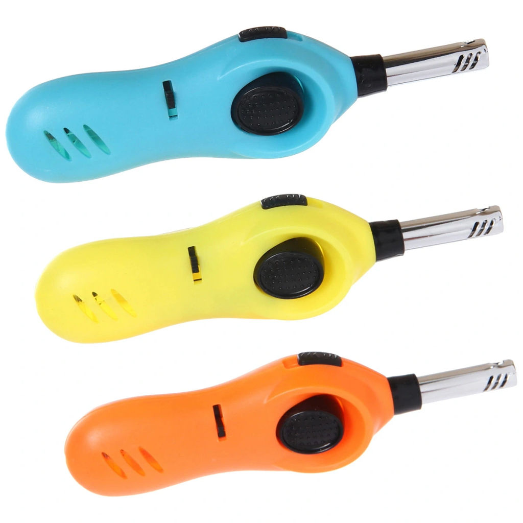 Цена за 5 шт. Зажигалка газовая для газовой плиты с кнопкой 14см