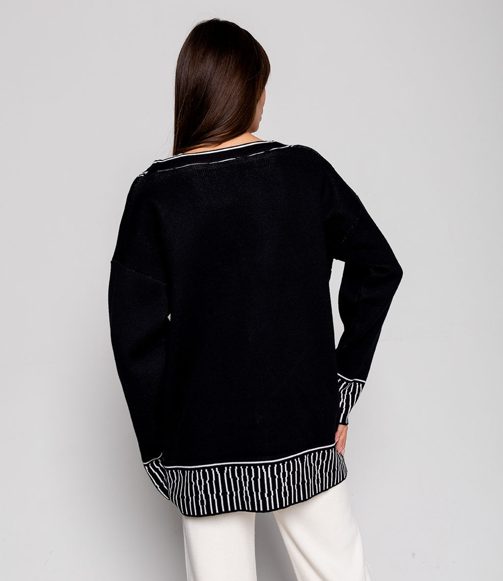 Кардиган #КТ2468, чёрный - Dommod фото 4