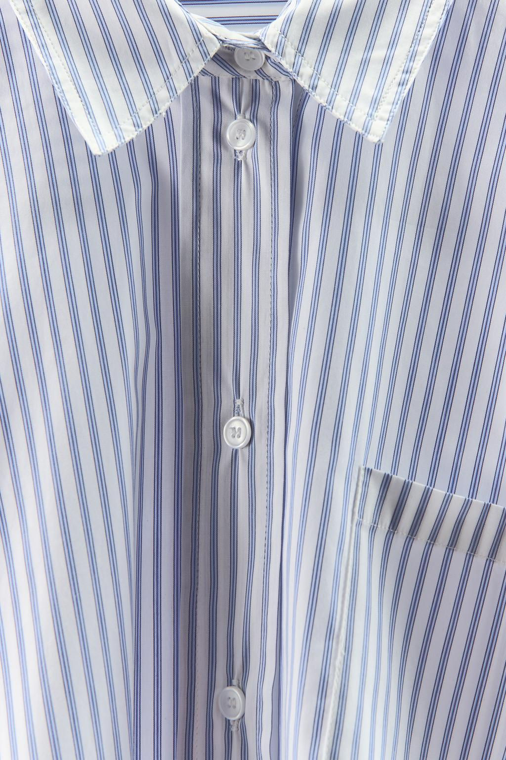 STRIPED PYJAMA-STYLE SHIRT - Zara фото 11