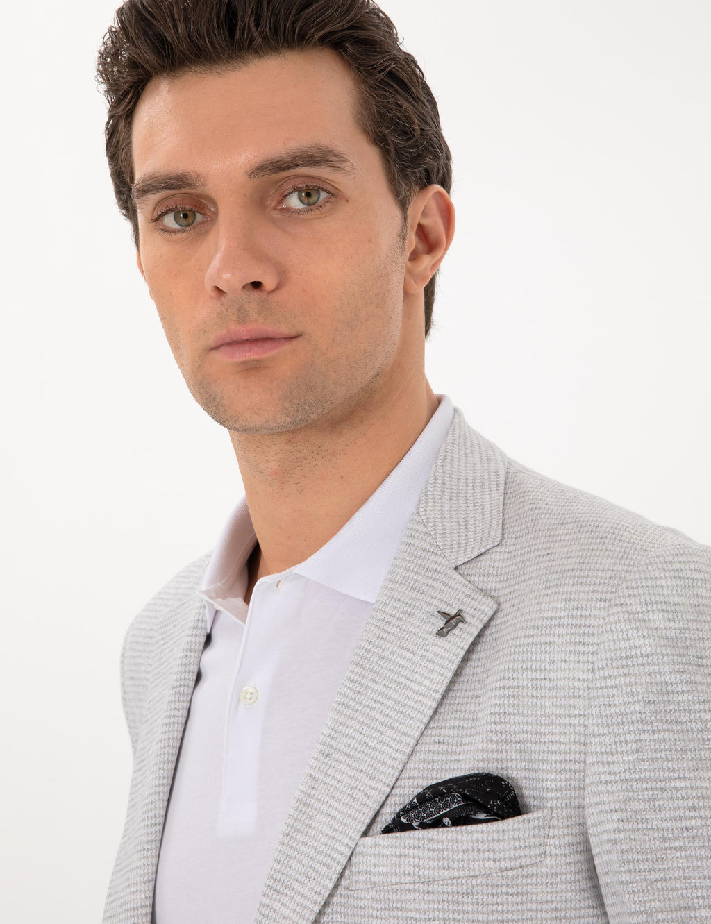 Gri Slim Fit Ceket - Cacharel фото 2