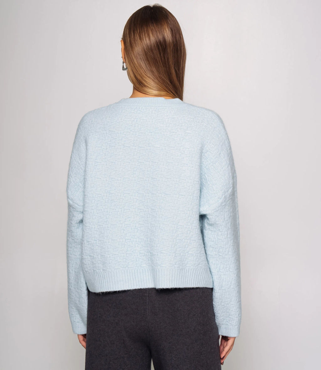 Джемпер #КТ6137, голубой - Dommod фото 3