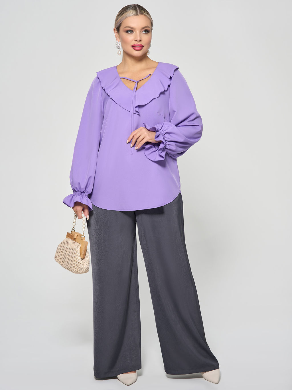 Блузка 0059-26 алый - Dora фото 176