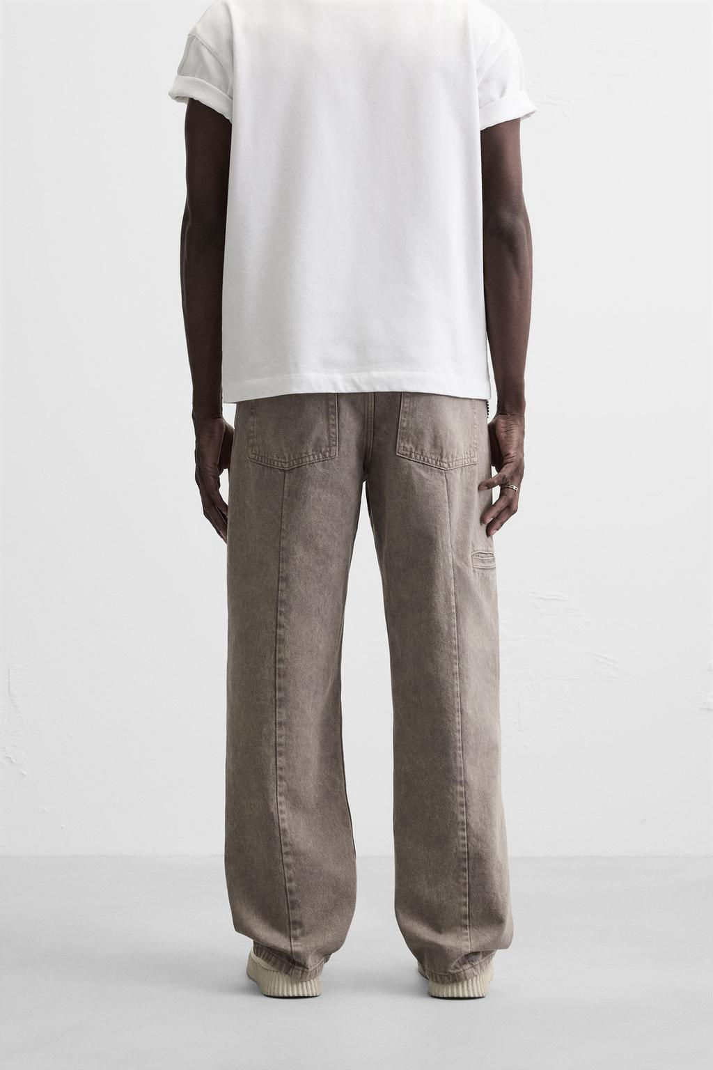 WASHED RELAXED FIT JEANS - Zara фото 3